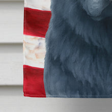 Load image into Gallery viewer, Blue Chow Chow American Flag House Flag