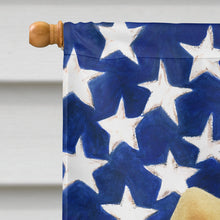 Load image into Gallery viewer, Cream Chow Chow American Flag House Flag