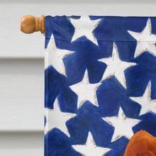 Load image into Gallery viewer, Red Chow Chow American Flag House Flag