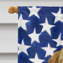 Load image into Gallery viewer, Liver Belton English Setter American Flag House Flag