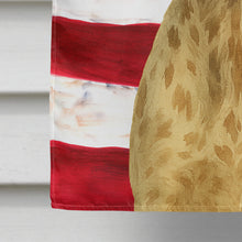 Load image into Gallery viewer, Liver Belton English Setter American Flag House Flag