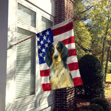 Load image into Gallery viewer, Tricolor English Setter American Flag House Flag