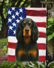 Load image into Gallery viewer, Gordon Setter American Flag Garden Flag