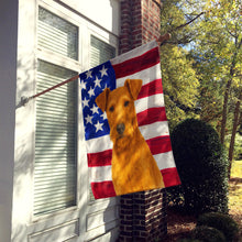 Load image into Gallery viewer, Irish Terrier American Flag House Flag