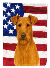 Load image into Gallery viewer, Irish Terrier American Flag House Flag