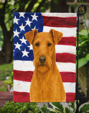 Load image into Gallery viewer, Irish Terrier American Flag Garden Flag