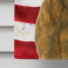Load image into Gallery viewer, Brindle Irish Wolfhound American Flag House Flag