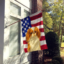Load image into Gallery viewer, Red and White Japanese Chin American Flag House Flag