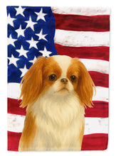 Load image into Gallery viewer, Red and White Japanese Chin American Flag House Flag