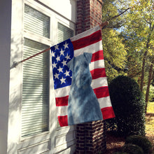 Load image into Gallery viewer, Kerry Blue Terrier American Flag House Flag