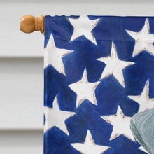 Load image into Gallery viewer, Blue Lakeland Terrier American Flag House Flag