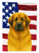 Load image into Gallery viewer, Lion Yellow Leonberger American Flag Garden Flag