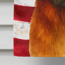 Load image into Gallery viewer, Red Leonberger American Flag House Flag