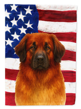 Load image into Gallery viewer, Red Leonberger American Flag House Flag