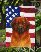 Load image into Gallery viewer, Red Leonberger American Flag Garden Flag