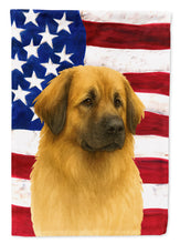 Load image into Gallery viewer, Sandy Leonberger American Flag Garden Flag