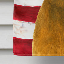 Load image into Gallery viewer, Grizzle and Tan Norfolk Terrier American Flag House Flag