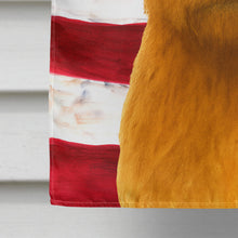 Load image into Gallery viewer, Red Norfolk Terrier American Flag House Flag