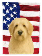 Load image into Gallery viewer, Wheaten Otterhound American Flag House Flag