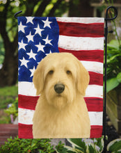 Load image into Gallery viewer, Wheaten Otterhound American Flag Garden Flag