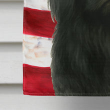 Load image into Gallery viewer, Black Pekingese American Flag House Flag
