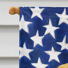Load image into Gallery viewer, Fawn Pekingese American Flag House Flag
