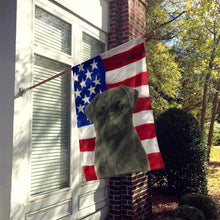 Load image into Gallery viewer, Black Pug American Flag House Flag