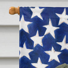 Load image into Gallery viewer, Black Pug American Flag House Flag
