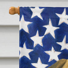 Load image into Gallery viewer, Fawn Pug American Flag House Flag