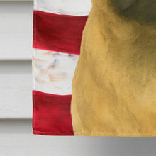 Load image into Gallery viewer, Fawn Pug American Flag House Flag