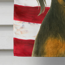 Load image into Gallery viewer, Black and Tan Saluki American Flag House Flag