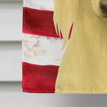 Load image into Gallery viewer, Cream Saluki American Flag House Flag