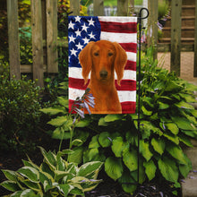 Load image into Gallery viewer, Red Saluki American Flag Garden Flag