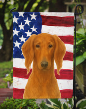 Load image into Gallery viewer, Red Saluki American Flag Garden Flag