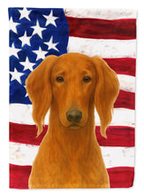 Load image into Gallery viewer, Red Saluki American Flag Garden Flag