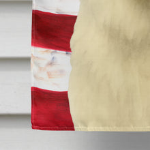 Load image into Gallery viewer, White Samoyed American Flag House Flag