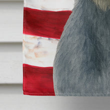Load image into Gallery viewer, Blue-Gray Scottish Deerhound American Flag House Flag