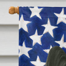 Load image into Gallery viewer, Black Skye Terrier American Flag House Flag