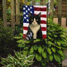 Load image into Gallery viewer, Black and White Tuxedo Cat American Garden Flag