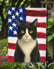 Load image into Gallery viewer, Black and White Tuxedo Cat American Garden Flag