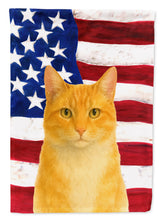 Load image into Gallery viewer, Orange and White Cat American Garden Flag