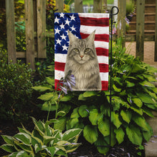 Load image into Gallery viewer, MainCoon Silver Tabby Cat American Garden Flag