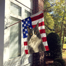 Load image into Gallery viewer, MainCoon Black and White Tabby Cat American House Flag
