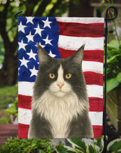 Load image into Gallery viewer, MainCoon Black and White Tabby Cat American Garden Flag