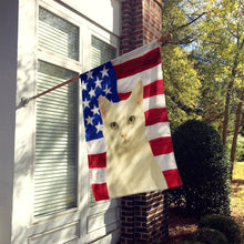 Load image into Gallery viewer, White Cat American House Flag