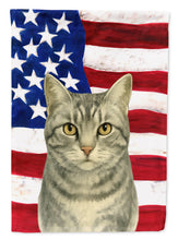 Load image into Gallery viewer, Silver Classic Tabby Cat American Garden Flag