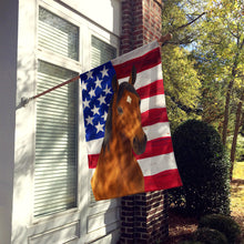 Load image into Gallery viewer, Bay Quarter Horse American House Flag