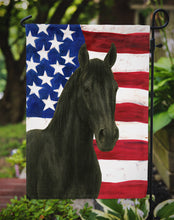 Load image into Gallery viewer, Black Quarter Horse American Garden Flag