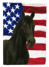 Load image into Gallery viewer, Black Quarter Horse American Garden Flag