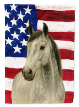 Load image into Gallery viewer, Gray Quarter Horse American Garden Flag